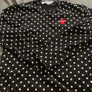 Comme Des Garçon polka dot shirt